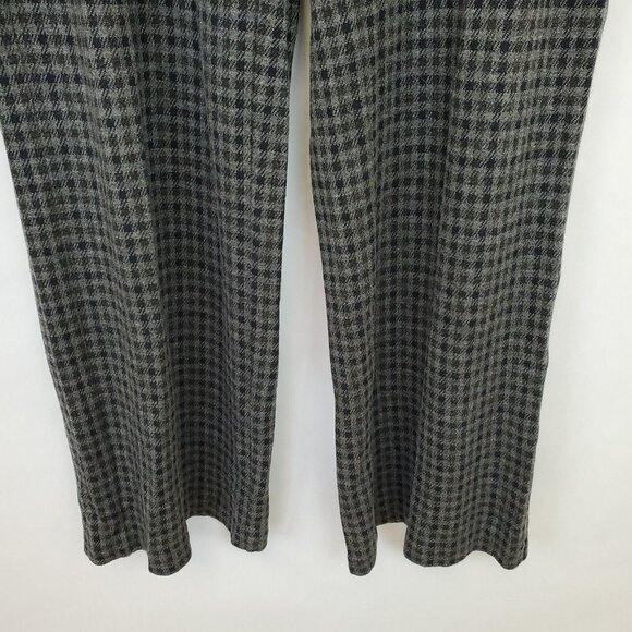 J. Jill Pants Womens Small Petite Ponte Full Leg Checked Pull On Stretch Mid - Picture 3 of 11